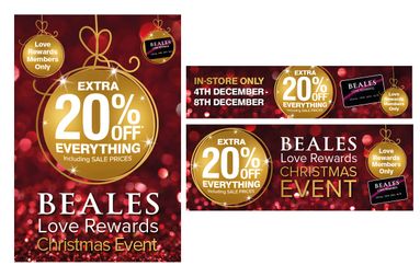 Beales Christmas Banners